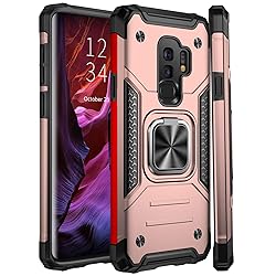 IKAZZ for Galaxy S9 Plus Case,Dual Layer Soft