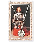 Round St. Joan of Arc Medal with Saint Story Card