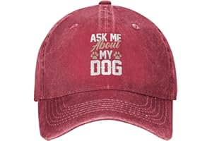 Vintage Ask Me About My Dog Baseball Cap for Men Women Hats Adjustable Cotton Golf Dad Hat