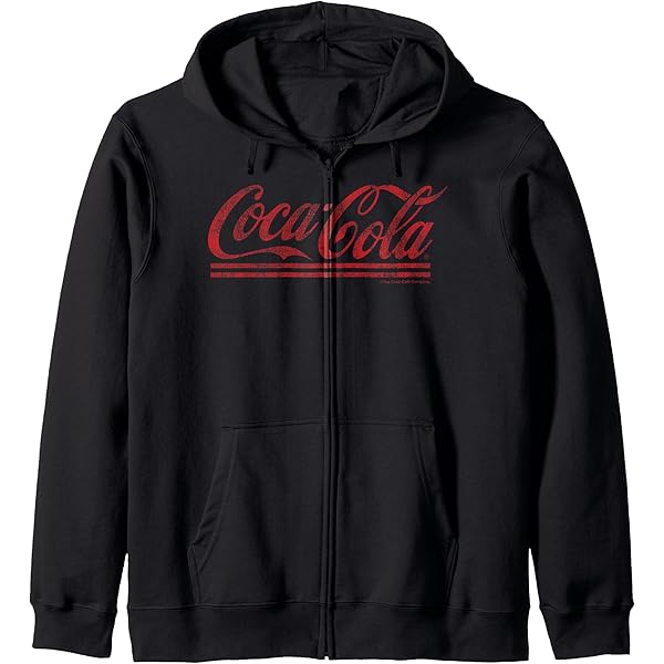 Amazon.com: Coca-Cola The Real Thing Vintage Front & Back Zip