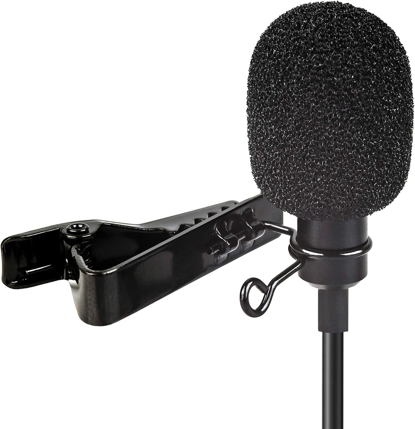ayex Lavalier microphone for iPhone & iPad with wind protection and clamp, perfect for interviews vlogging, meetings - Image 4