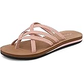 Ripord Womens Flip Flops Comfortable Summer Beach Thong Sandals Slip On Lightweight Flat Sandals for Indoor Outdoor