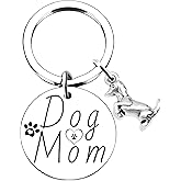 ZYSSXNDM Dog Mom Keychain Funny Pet Owners Gift Keychain Pet Lover Gifts for Dog Lovers Women Best Mom Ever Gift