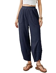 Xiaoxuemeng Womens Baggy Wide Leg Pants Casual
