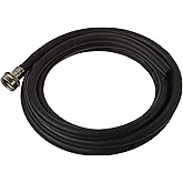 Eastman 60309 Rubber Utility Hose, 3/4 inch FHT x 3/8 inch Comp, 12 Ft, Black