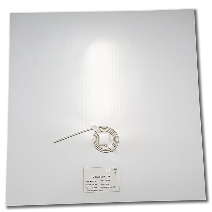 Mirror heated demister pad 60 x 40cm Rectangular Amazon.co.uk Kitchen