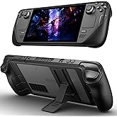 JSAUX Kickstand Case Compatible with Steam Deck/OLED, PC0105 Upgrade The Adjustable Angle Stand for Steam Deck Cover TPU Prot