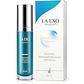 LA EXO Biochemical Pulse Exosome Hair Growth Serum Care Solution for Hair Density, Reduces Shedding and Promotes a Healthy Scalp | Daily Strengthening Treatment for Weak or Damaged Hair | 30ml
