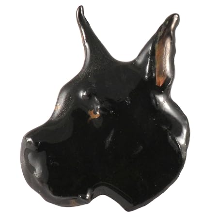 Pintado de un gran danés (color negro)~~~del imán del refrigerador ...