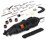 WEN 23101 1-Amp Variable Speed Rotary Tool with 100+ Accessories
