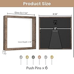 Califortree 8x8 Shadow Box Picture Frame - Memory