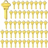 Brass Finish SC1 Key Blanks, Uncut Blank Keys, Pack of 50 Keys