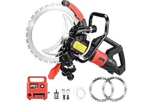 16" Concrete Ring Saw, Electric Concrete Saw with Water Fed Dust Suppression, Max Cutting Depth 11.4" Electric Ring Cutter fo