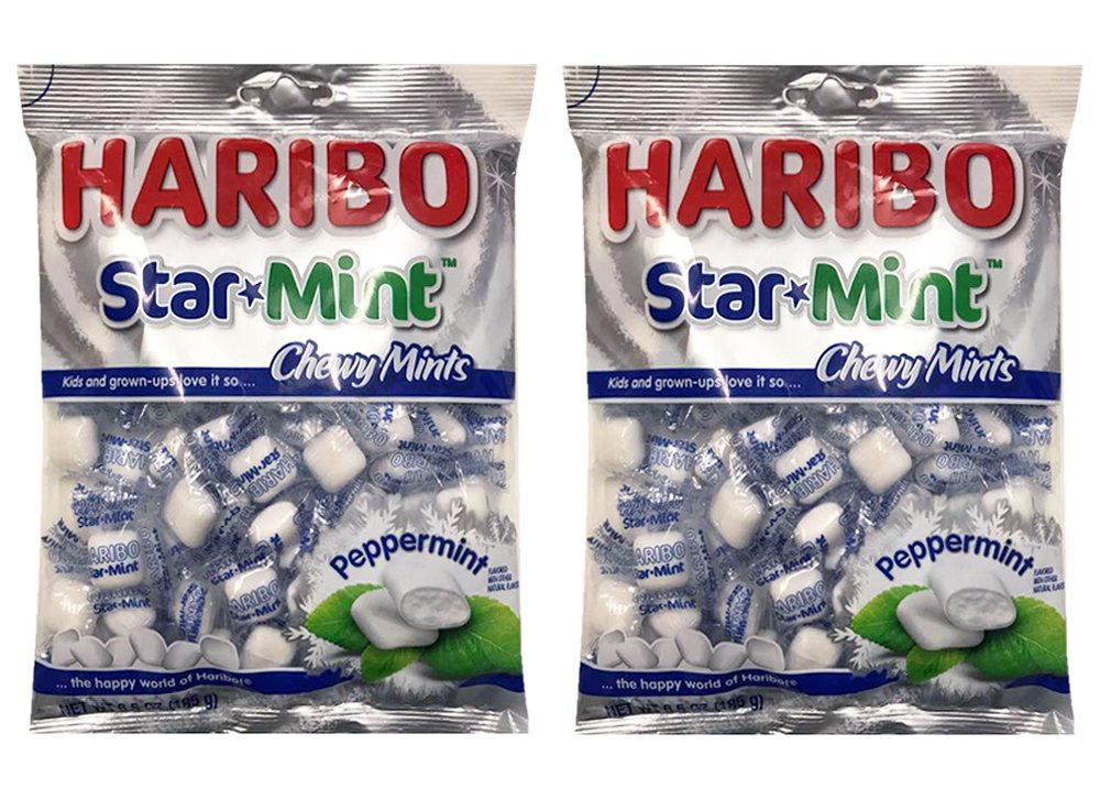 HARIBO Star Mint Chewy Peppermint Candy 6.5oz (2 Pack) 753524213219 eBay