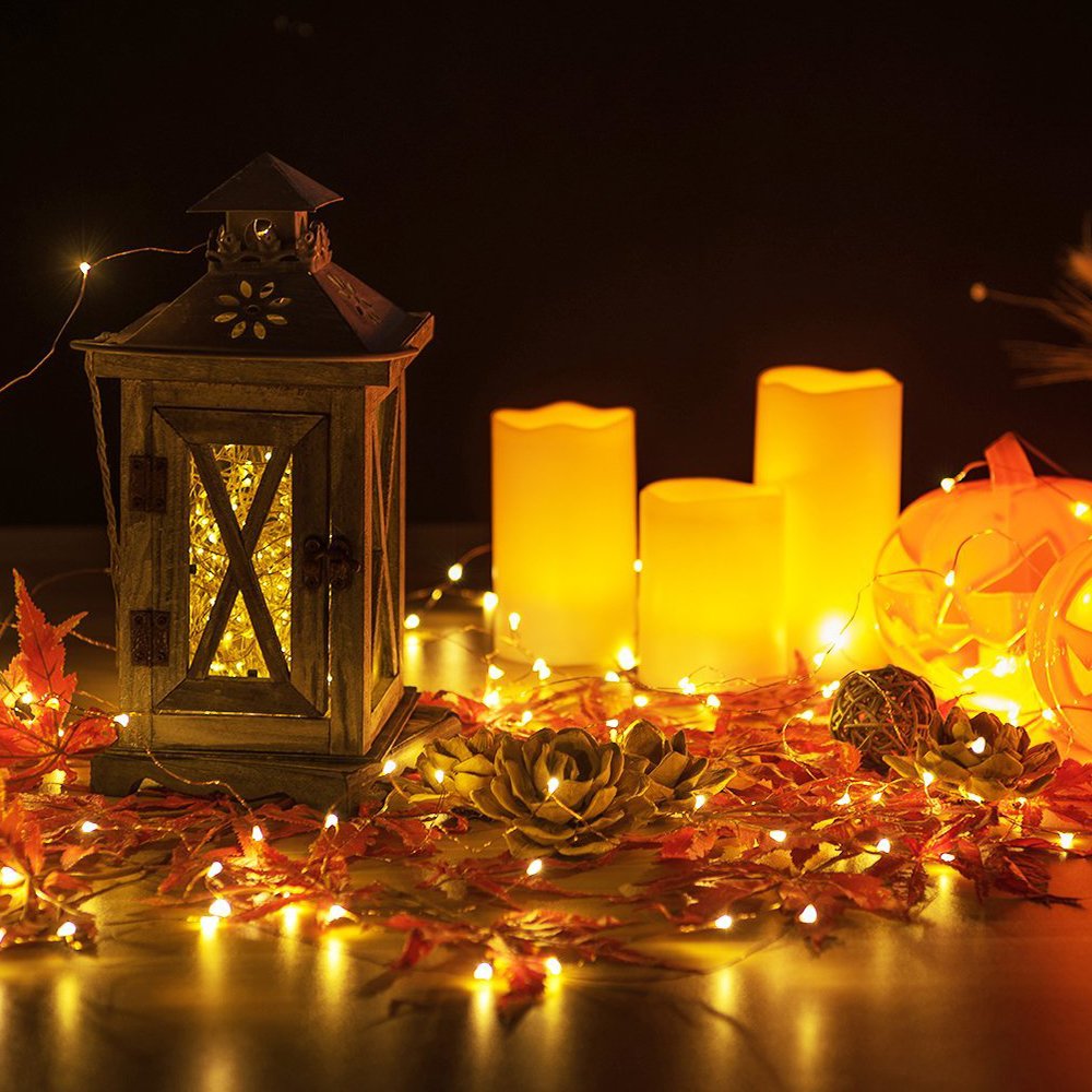 LUXJET® LED String Lights, 50 Led 5M Copper Wire Fairy Lights,8 Mode Lighting with Remote Control,battery powered Light string for Wedding, Dancing, Bedroom,Christmas Party Decoration(2 Pack)