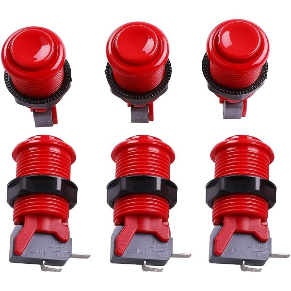 Amazon.com: SJ@JX Arcade 28mm Push Button Keyboard MX Microswitch