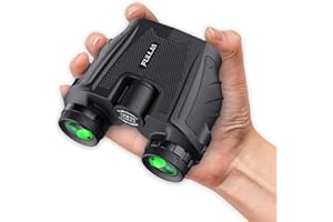 FULLJA Lightweight Compact-Pocket-Binoculars for Adults Childrens - 12x25 Small Binoculars for Girls with Large Eyepieces, Mini Binoculars Durable & Clear for Bird Watching, Hiking, Concerts, Outdoor Sports