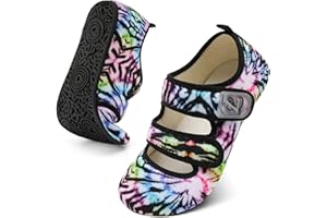 LeIsfIt House Slippers for Women Men Wide Diabetic Slippers Adjustable Barefoot House Shoes Soft Slipper Socks with Rubber Sole