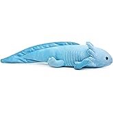 ZHONGXIN MADE Axolotl Plush - Blue Axolotl Stuffed Animal, Realistic 20" Cute Ambystoma Creepy Amphibians Plush Toys, Unique Plush Gift Collection for Kids