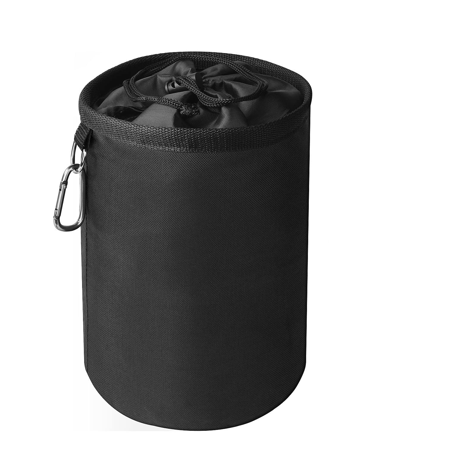 Vicloon Peg Bag, Black Large Peg Bag with Closing Cord and Hanging Snap Hook, Peg Bags for Laundry Clothes Pegs, Indoor Outdoor Pegs Organizer Storage Use