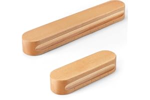 BOBOKA 2 Pack Beechwood Tailors Clappers, Professional Sewing Tool for Flattening Fabrics and Point Pressing, Wooden Tailors Clapper for Sewing, Quilting, Ironing(12inch&7inch)