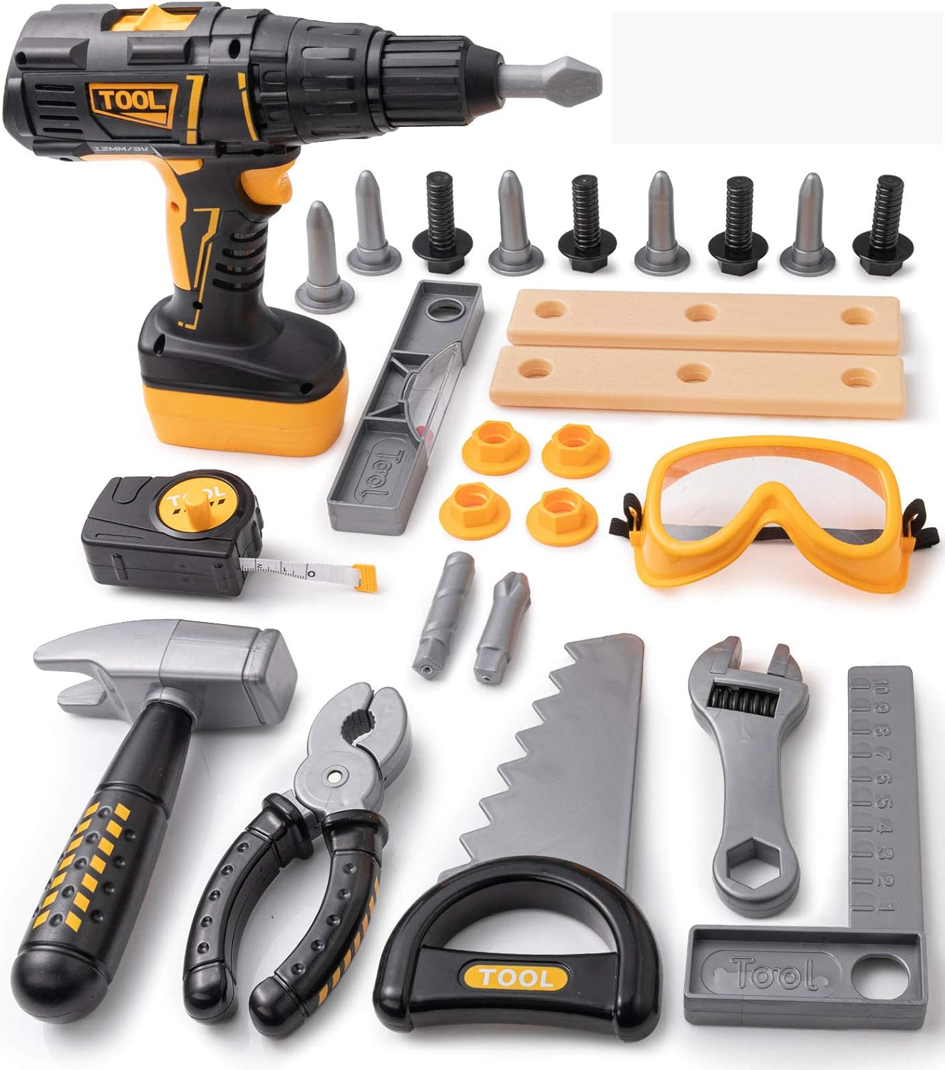 Kids Pretend Play Toy Tool Set 