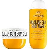 SOL DE JANEIRO Brazilian Bum Bum Cream and Brazilian Play Moisturizing Shower Cream Gel Body Wash Full Size Bundle, Amazon Exclusive