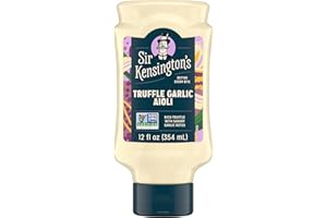 Sir Kensington's Spread & Dressing Truffle Garlic Aioli for Dipping Drizzling & Spreading Non-GMO Certified Humane Keto Gluten Free & Kosher 12 oz
