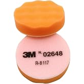 3M Finesse-It 02648B Orange Foam Pad - Hook &amp; Loop Attachment 3 1/4 in Dia - 12000 Maximum RPM - 60527 [PRICE is per PAD]