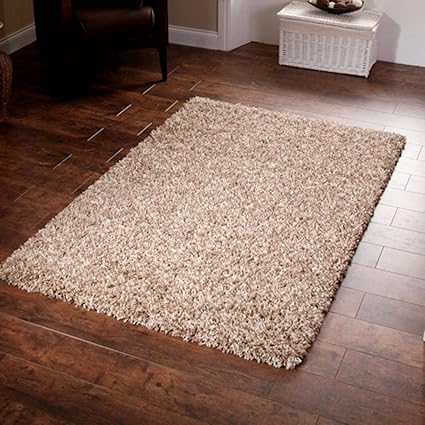 Shaggy Small Large Area Rugs Mat 5cm Thick Soft Pile Carpet Modern Plain Rug