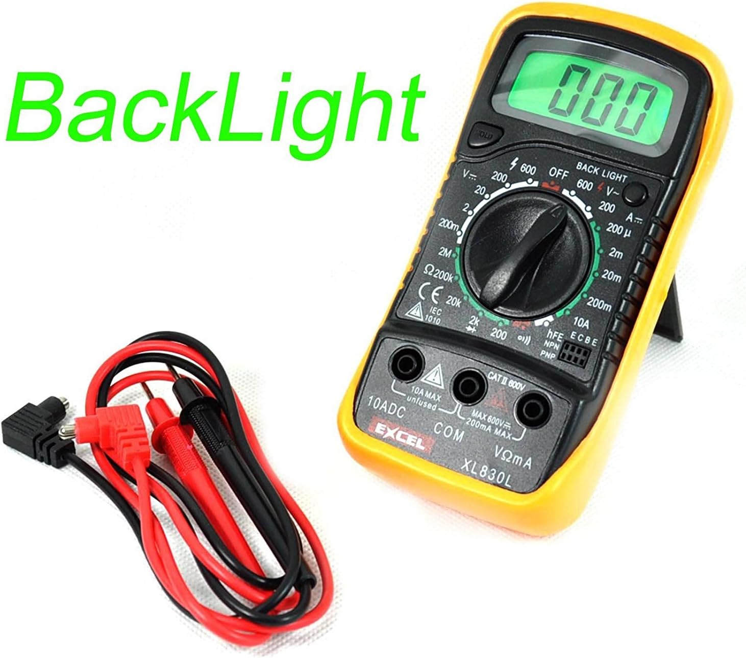 Excel XL830L Digital 3 1/2 LCD Voltmeter Ammeter Ohmmeter Multimeter