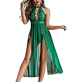 Avidlove Women Lingerie Lace Babydoll Nightdress Sexy Chemise Nightgown V Neck Nightdress Sleepwear