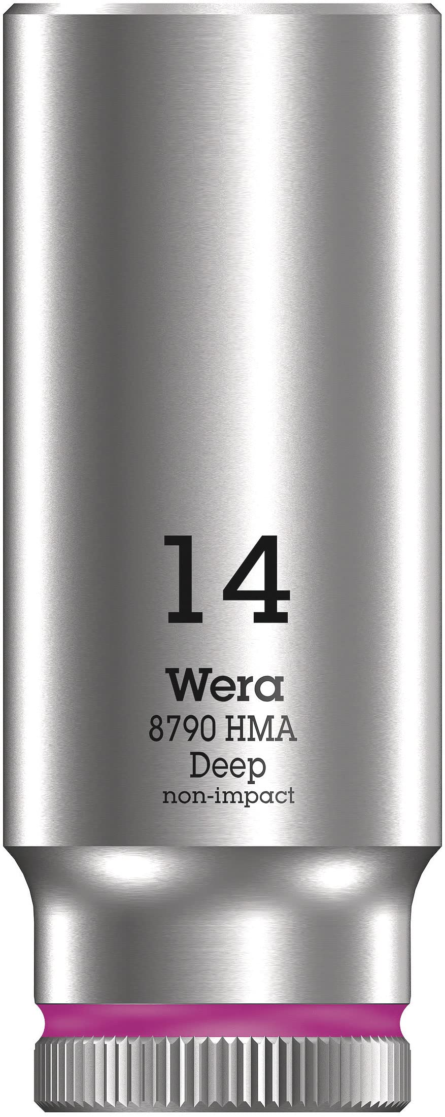Wera 05004511001 8790 HMA Deep Socket, Pink, 14.0 mm