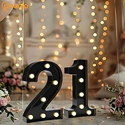 Pooqla Decorative Led Light Up Number