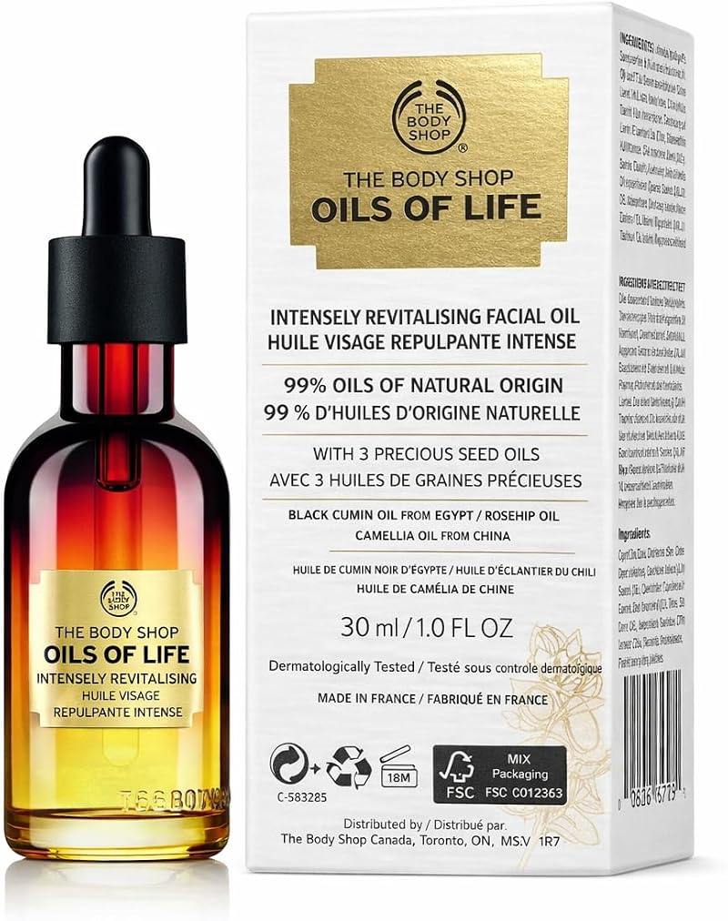 The Body Shop Oils of Life Intensely Revitalising Facial Oil 50ml New