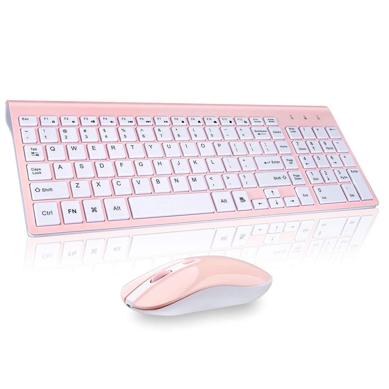 Wireless Keyboard Mouse Combo Cimetech Compact Full Size Wireless Keyboard And Mouse Set 24g Ultra Thin Sleek Design For Windows Computer Desktop