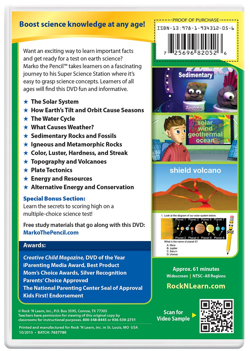 Rock N Learn Earth Science Solar System Set Earth Science Dvd Solar System Audio Cd With Printable Book