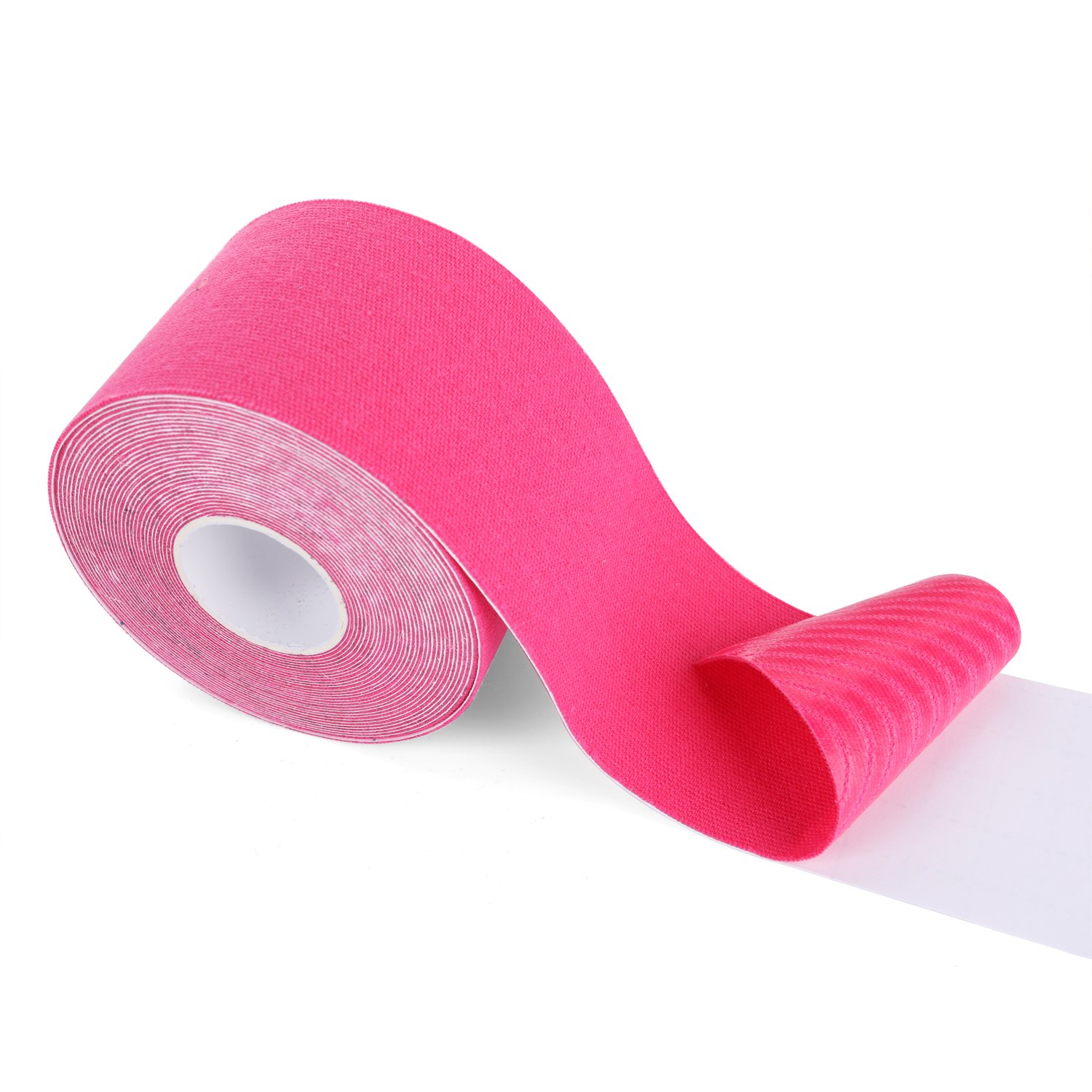Pink Athletic Kinesiology Tape for Joint & Muscle Relief - Physio Tape Uncut Roll 5cm Wide x 5m Long