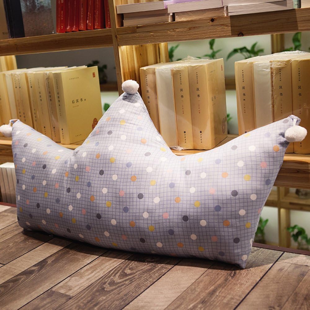 Crown Pillow Cartoon Pillow Bed Cushion Backrest Soft Pack Tatami Pillow/Detachable Washable with Multi-Styles Chosen,G-80x43cm