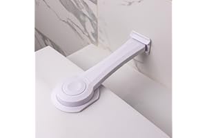 HOMEBRELLA 2-Pack Toilet Locks Baby Proof - Toilet Seat Locks for Toddlers with Adhesive - Toilet Latches Child Safety - No Tools Required