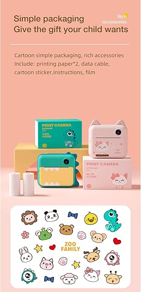 Kids Digital Camera 2 4 Inches 12MP 1080P HD USB Children GiftBuilt in 1500mA Lithium Battery   Kitten