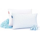 Nestl Cooling Pillows Queen Size Set of 2, Luxury Shredded Memory Foam Pillows for Sleeping 2 Pack, Adjustable Cold Gel Pillow for Hot Sleepers Supportive Cool Pillow for Side Back Stomach Sleepers