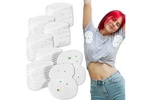 AEXHOT 100 Pcs Armpit Sweat Pads,Underarm Sweat Pads for Women and Men, Disposable Sweat Pads for Women Armpits,Non Visible,Comfortable,Adhesive Non Sweat Armpit Protection