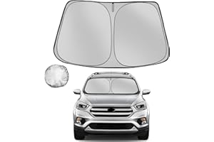 Fonowka Windshield Sun Shade for 2013-2019 Ford Escape SUV Foldable Sun Sunshade for Car Front Window Blocks UV Rays and Heat Automotive Interior Protector Custom Fit Accessories