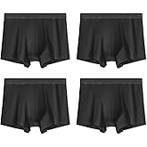 GRESTU Men's 4-Pack Big & Tall 2XL-8XL Underwear Boxer Briefs No Fly with Comfortable Cool Plus Size Underwear Pack