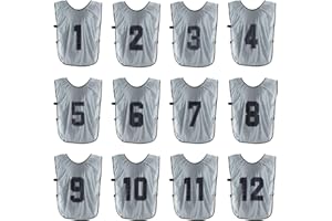 PATIKIL Soccer Training Vest, Team Sports Pinnies Reversible Numbered Soccer Practice Pennies