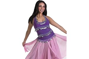 MISS BELLY DANCE Belly Dance Stretchy Halter Top - TP01