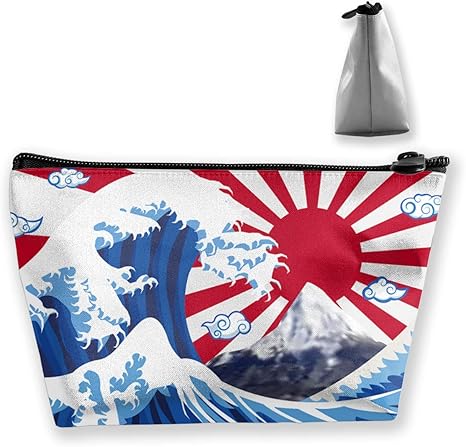 Amazon Co Jp 収納ポーチ 化粧バッグ 日本のサーフィン メイクポーチ 台形 収納袋 学生 鉛筆ケース 整理 小銭入れ 小物用ケース 携帯 便利 多機能 バッグ 化粧品収納グッズ 防水 出張 旅行対応 手提げ ホーム キッチン