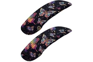 Wanzuoeng 2 Piece Office Chair Arm Covers, Butterfly Print Chair Armrest Covers, Removable Stretchy Armrest Cover for Desk Computer Chairs