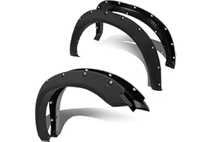 ECOTRIC Fender Flares Compatible with 2009-2010 Dodge Ram 1500/2011-2018 Ram 1500/2019-2023 Ram 1500 Classic Fleetside, Truck